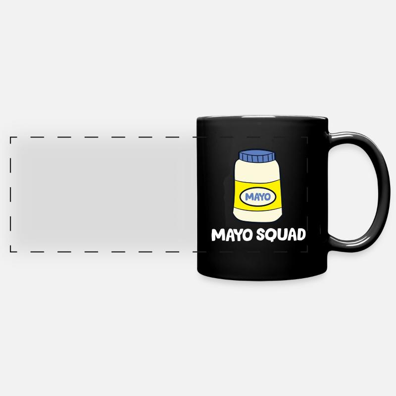 Mayonnaise - Mayo Squad - Full Colour Panoramic Mug - black