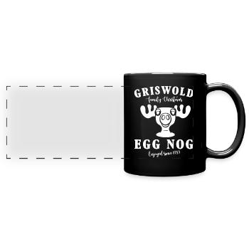 Griswold Familie Weihnachten Ei Nog Elch Becher - Panorama-Tasse farbig - Schwarz - Vorne