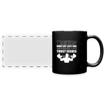 Trainer - Full Colour Panoramic Mug - black - Front