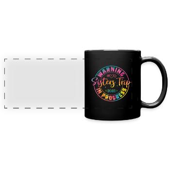 Avertissement de fin de semaine des infirmières Voyage des sœurs - Mug panoramique uni - noir - Devant