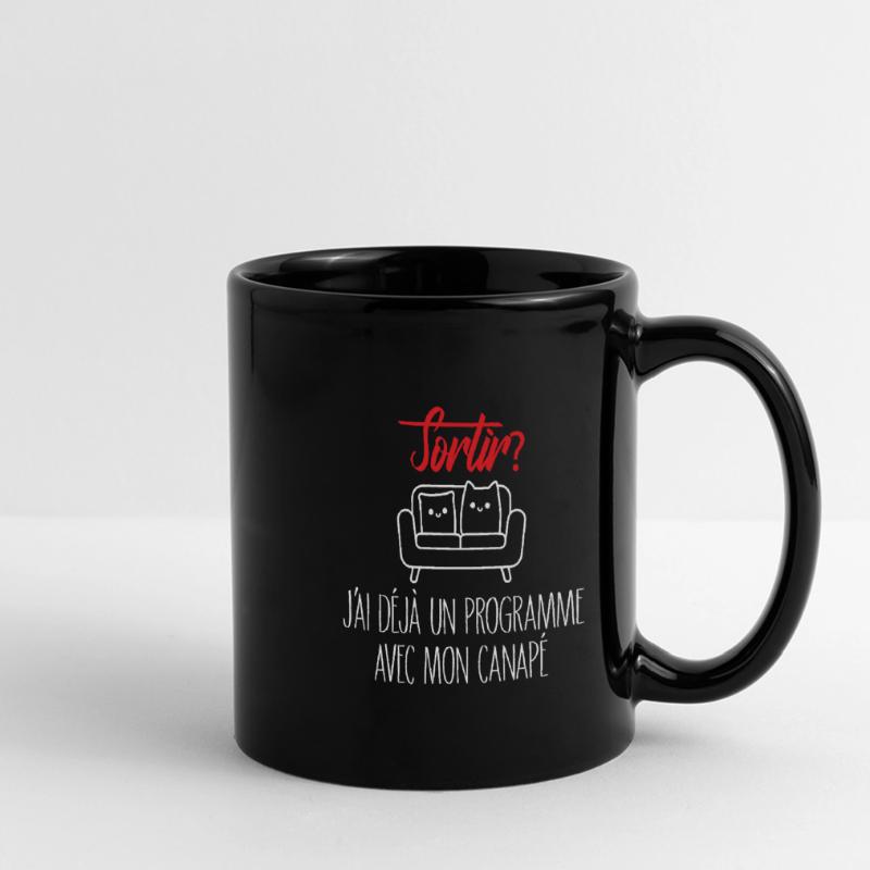 Go out? Nap Sofa Program Full Colour Panoramic Mug