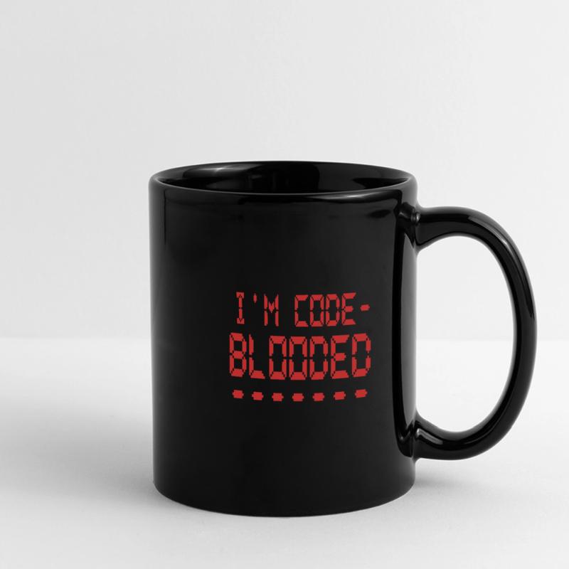 Programmation informatique Je suis programmeur Code Blooded Mug panoramique uni