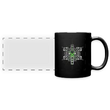 Hardstyle Authority Laser Gabber Jumpstyle Tshirt - Panorama-Tasse farbig - Schwarz - Vorne