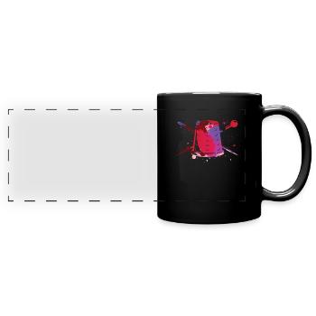 Couture machine à coudre couture égout tailleur - Mug panoramique uni - noir - Devant