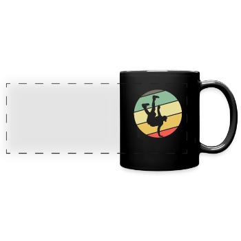 Retro Breakdancing Bboying Breakdancing - Full Colour Panoramic Mug - black - Front