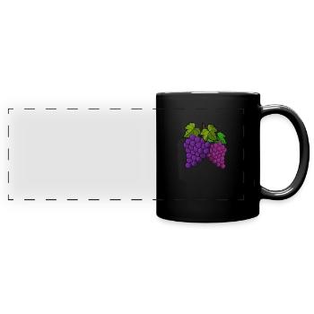 Grape - Full Colour Panoramic Mug - black - Front