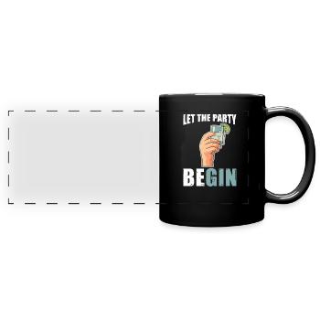 Cocktail - Full Colour Panoramic Mug - black - Front
