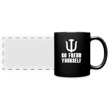 Psychotherapy Therapist Psychotherapist - Full Colour Panoramic Mug - black - Front