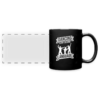 Dancing Dancer Dance - Full Colour Panoramic Mug - black - Front