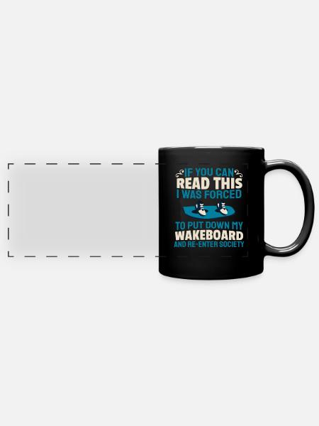 Wakeboarden Wakeboarding Wakeboard - Panorama-Tasse farbig - Schwarz