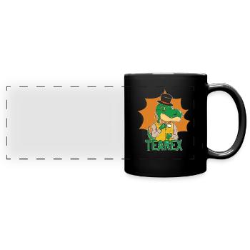 T-Rex Tee Rex Thé Rex - Mug panoramique uni - noir - Devant