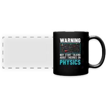 Physik Physiker - Panorama-Tasse farbig - Schwarz - Vorne