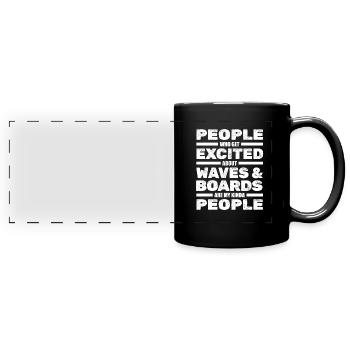 Wakeboarden Wakeboarding Wakeboard - Mug panoramique uni - noir - Devant