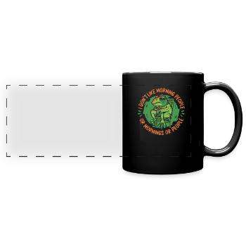 Frog Frogs Amphibian - Full Colour Panoramic Mug - black - Front