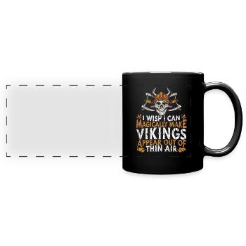 Viking Valhalla - Full Colour Panoramic Mug - black - Front