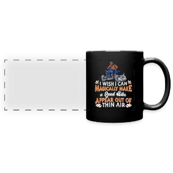 Quad Atv Motorsport - Mug panoramique uni - noir - Devant
