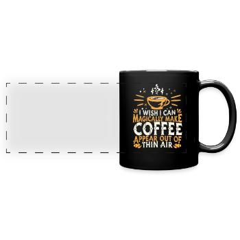 Coffee Coffee Drinker Coffee Lovers - Full Colour Panoramic Mug - black - Front