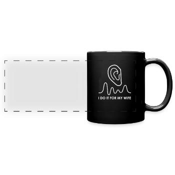 Tontechniker Sound Audio Engineer - Panorama-Tasse farbig - Schwarz - Vorne