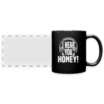 Tontechniker Sound Audio Engineer - Panorama-Tasse farbig - Schwarz - Vorne