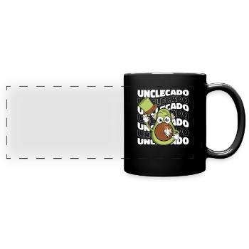 Onkel - Panorama-Tasse farbig - Schwarz - Vorne