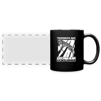 Zebra - Panorama-Tasse farbig - Schwarz - Vorne