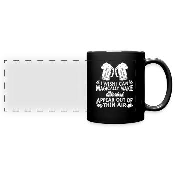 Alcohol - Full Colour Panoramic Mug - black - Front