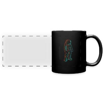 Astronaut Astronaut Cosmonaut - Full Colour Panoramic Mug - black - Front