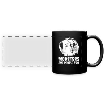 Halloween - Mug panoramique uni - noir - Devant