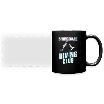 Turmspringen Turmspringer Verein - Panorama-Tasse farbig - Schwarz - Vorne