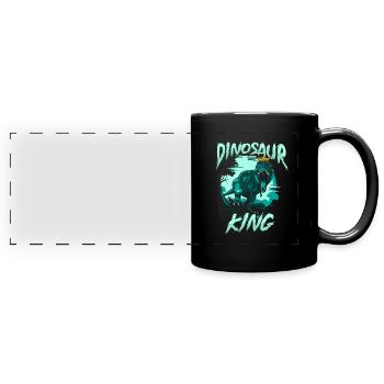 Dinosaure Dinosaure adulte - Mug panoramique uni - noir - Devant