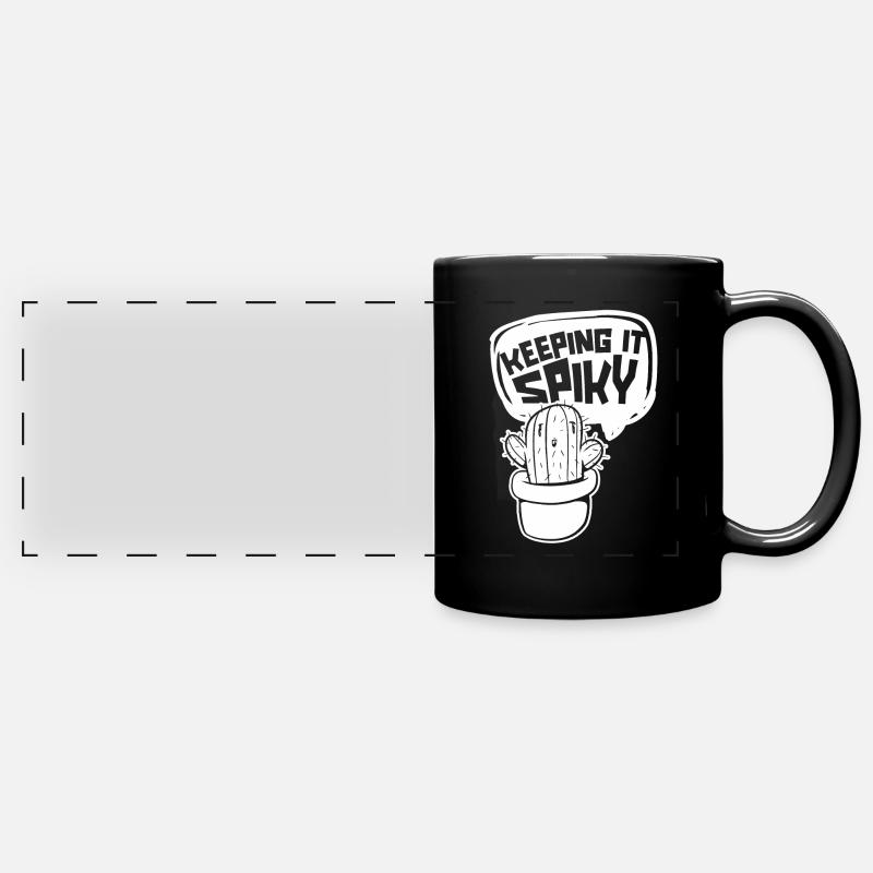 Cactus Garden Cactus - Full Colour Panoramic Mug - black