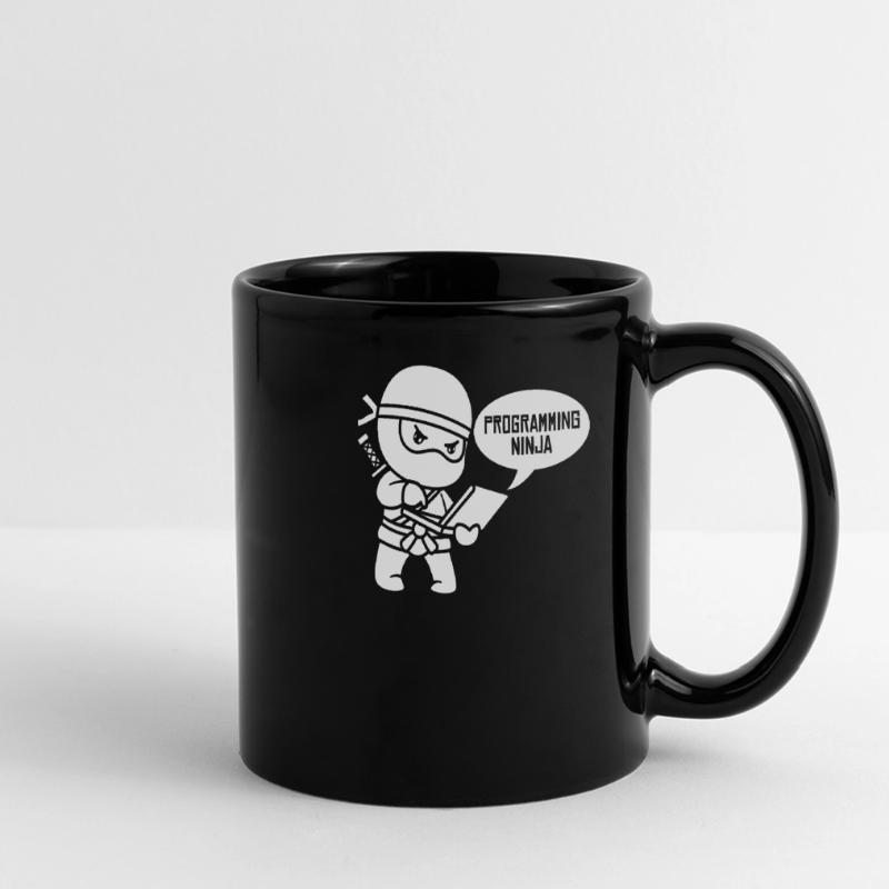 Développeur Coder Programmeur Ninja Mug panoramique uni