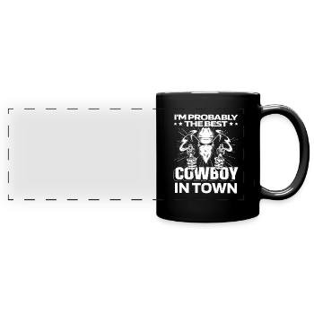Rodeo Cowboy Weapons - Full Colour Panoramic Mug - black - Front