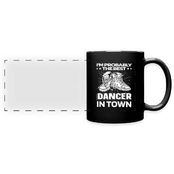 Dancing Dancers Funny - Full Colour Panoramic Mug - black - Front