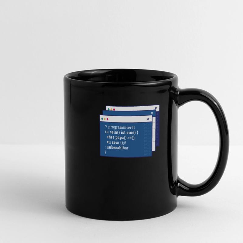 Entwickler Coder Programmierer Vater Panorama-Tasse farbig