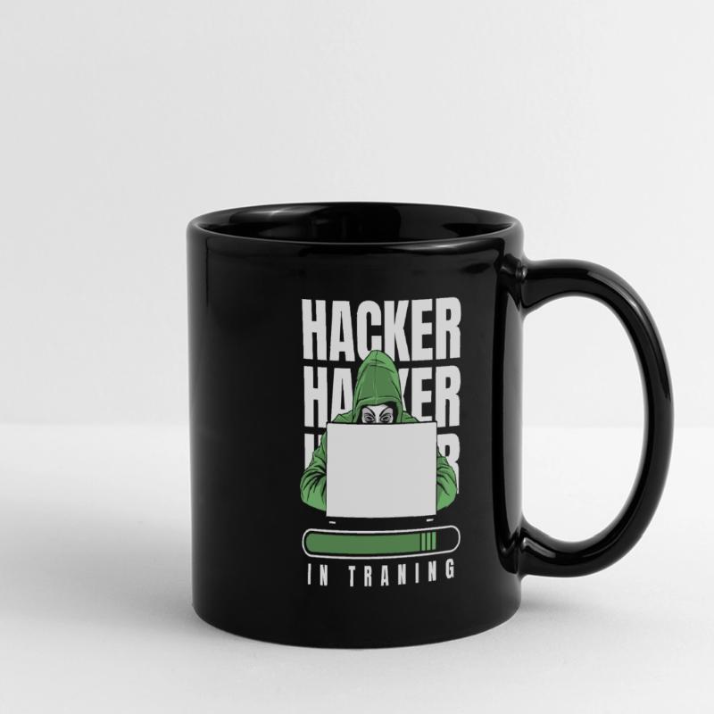 Entwickler Coder Programmierer Hacker Panorama-Tasse farbig
