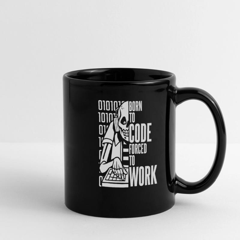 Développeur Coder Programmeur Squelette Mug panoramique uni