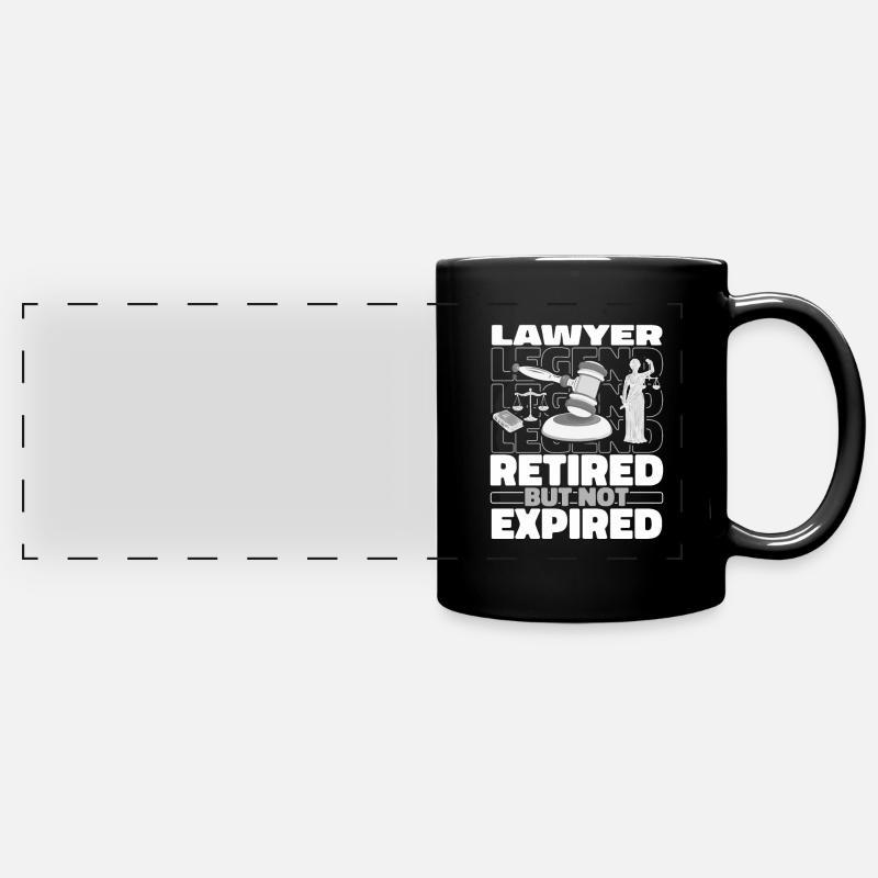 Avocat Avocat Jura Retraité - Mug panoramique uni - noir
