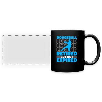 Retraités de ballon chasseur - Mug panoramique uni - noir - Devant