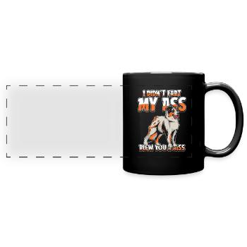 Australian Shepherd - Full Colour Panoramic Mug - black - Front