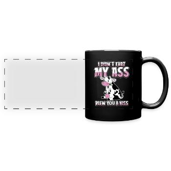 Cow Farmer Livestock - Full Colour Panoramic Mug - black - Front