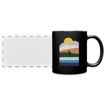 Balancing Indoor Slackers Slackerliner Slackline - Full Colour Panoramic Mug - black - Front