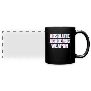 Studenten Absolute Academic Weapon - Panorama-Tasse farbig - Schwarz - Vorne