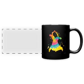 Tango Slow Fox Ballroom Dances - Full Colour Panoramic Mug - black - Front