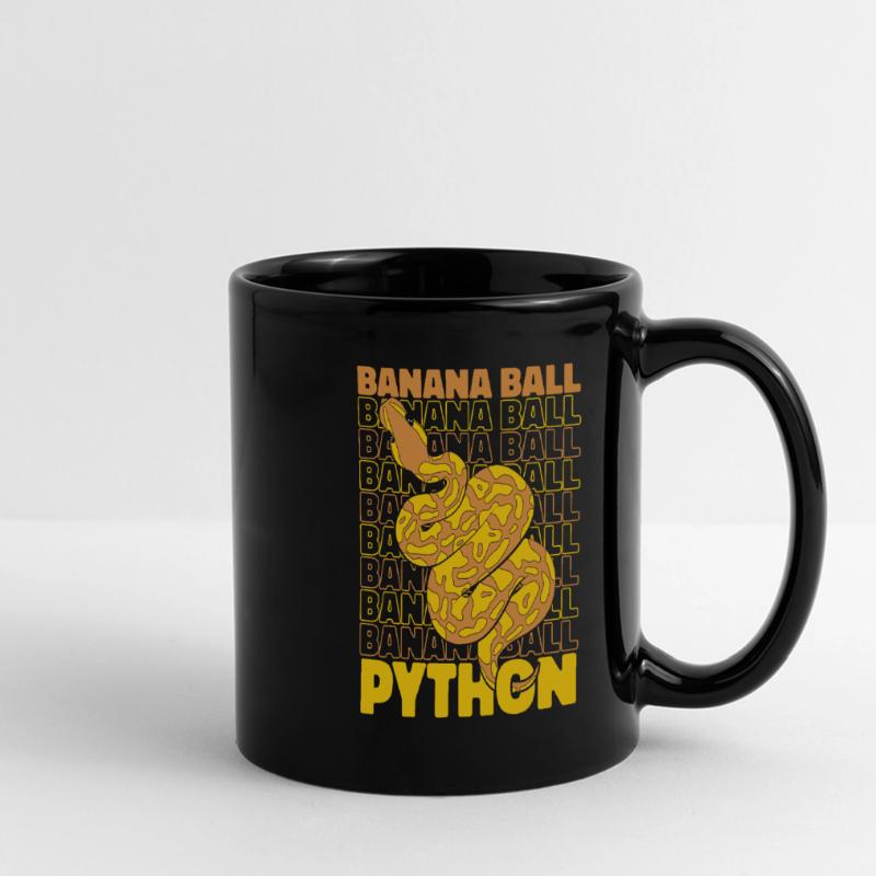 Banana Ball Python Schlange Python Banana Ball Panorama-Tasse farbig