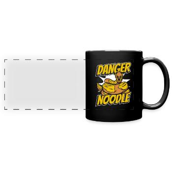 Danger Noodle Schuppenkriechtiere Python Banana - Panorama-Tasse farbig - Schwarz - Vorne