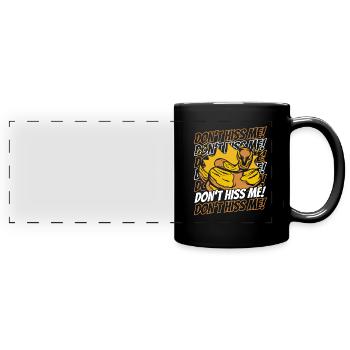Don't Hiss Her Schuppenkriechtiere Python Banana - Panorama-Tasse farbig - Schwarz - Vorne