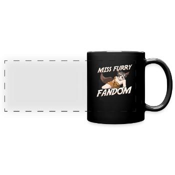Furry Fandom Fursuits manquant - Mug panoramique uni - noir - Devant