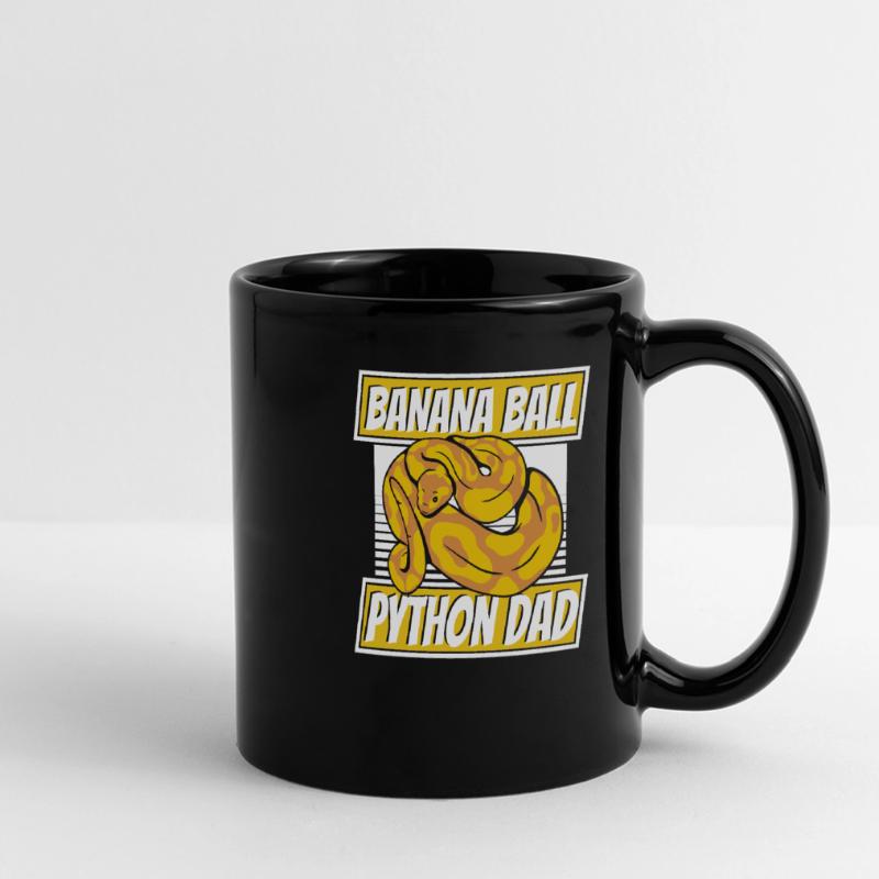 Boule de banane Python Papa Python Serpent Banane Mug panoramique uni