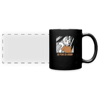 Furry Fandom Fursuits Drôle - Mug panoramique uni - noir - Devant